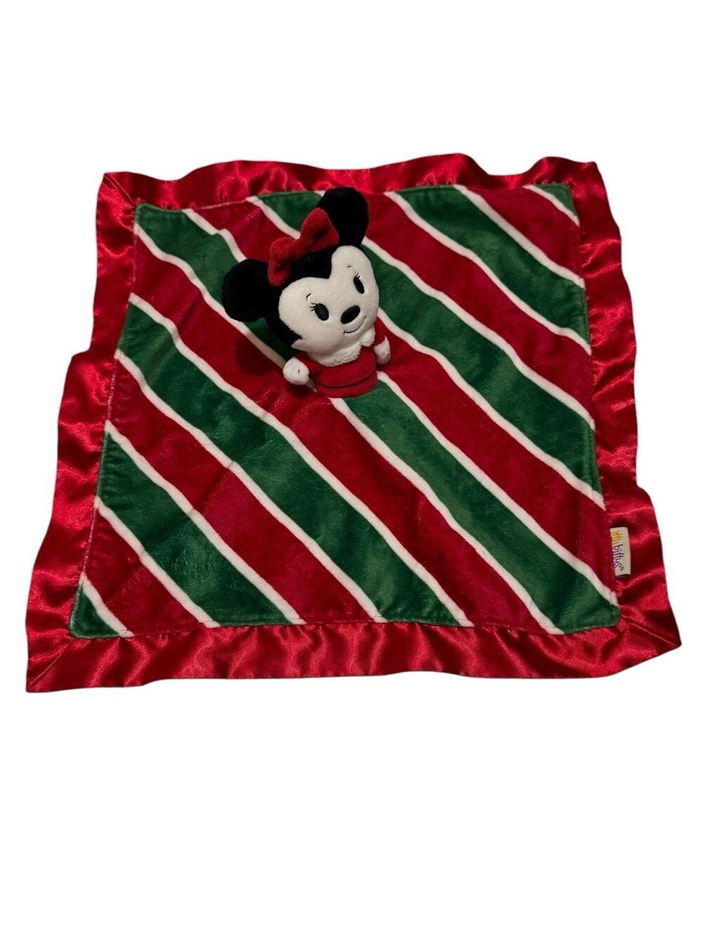 Hallmark Disney Minnie Mouse Baby Lovey Security Blanket Itty Bittys Christmas